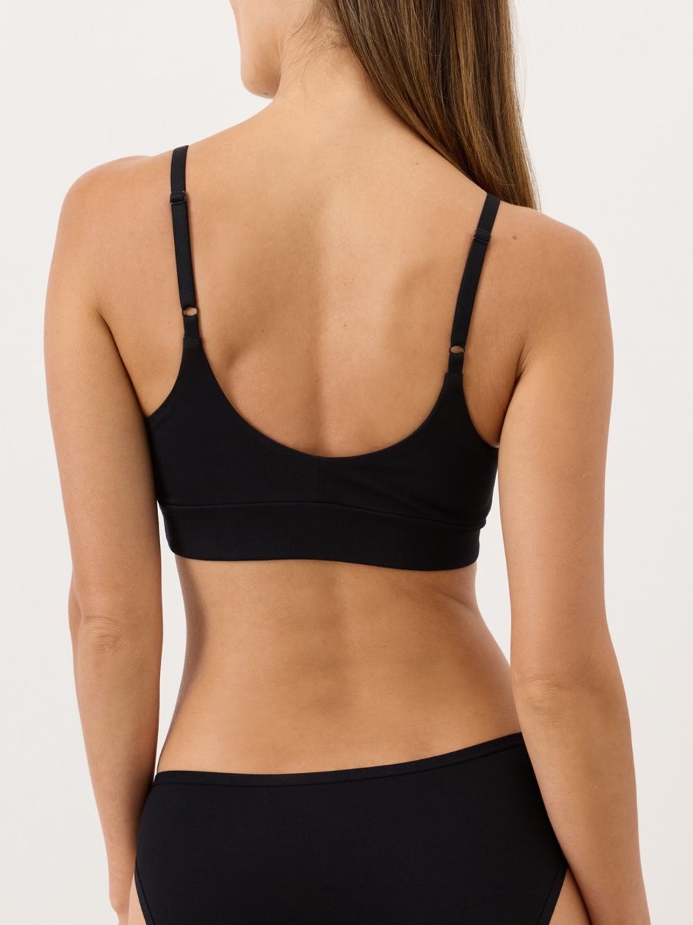‼️EUC: Pact Organic Black Everyday Classic T-Shirt Bra - S - Picture 2 of 7